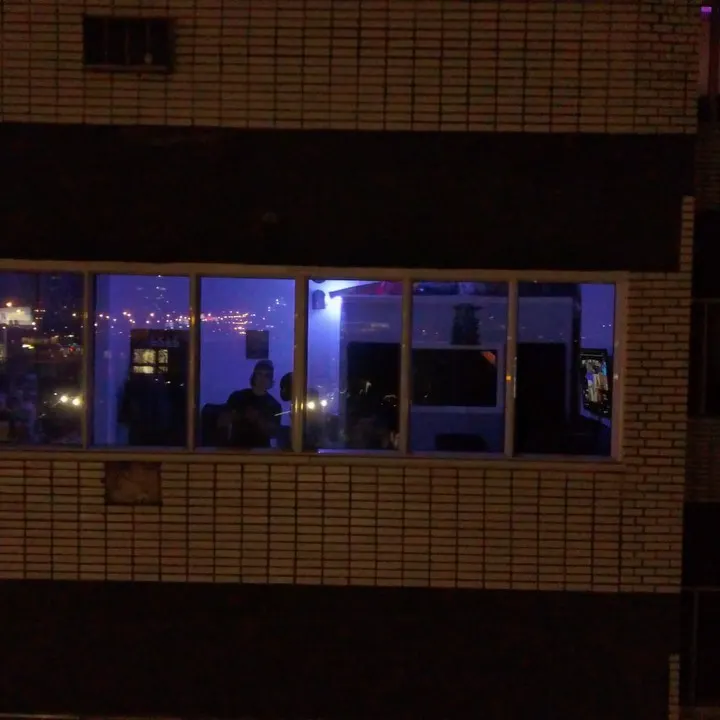 Musicians gathered inside a Marsonic studio