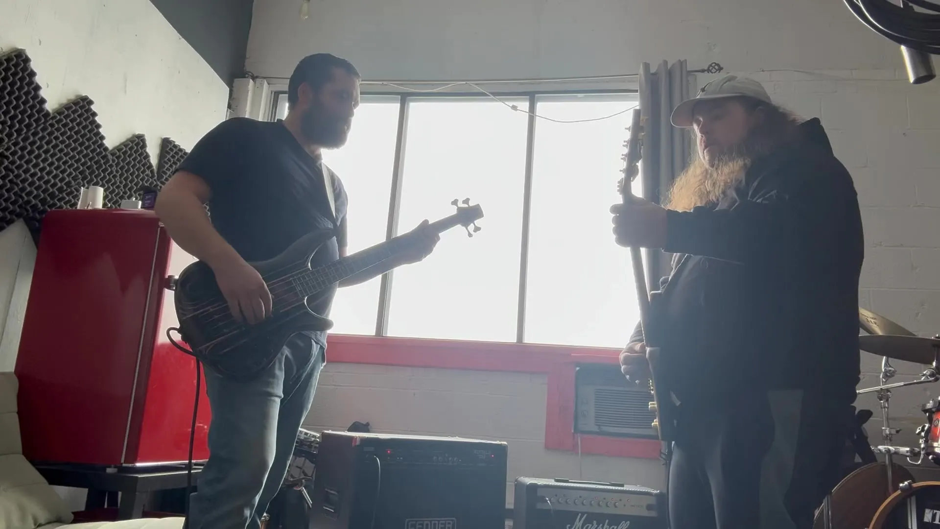 Musicians rehearsing together at Marsonic Studios