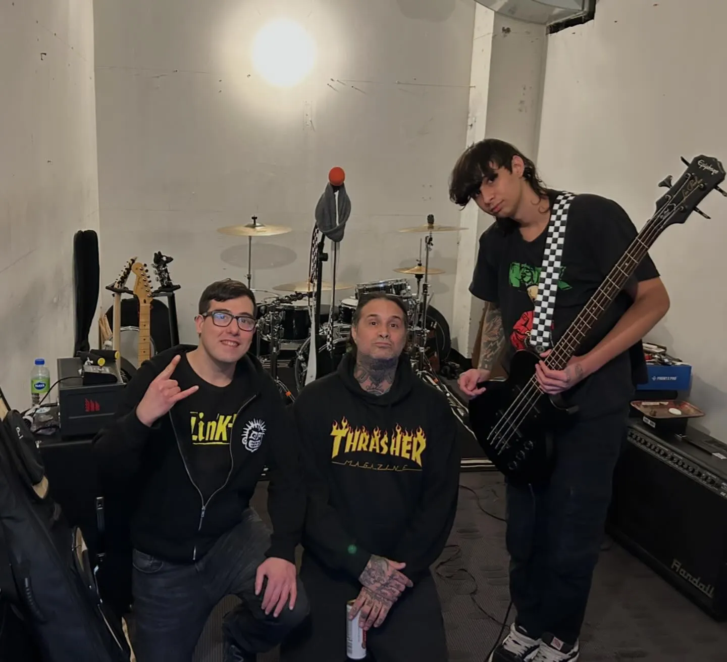 Band members moved into a Marsonic studio room